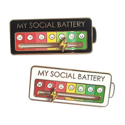 Colorful Mood Indicator Pin Badge