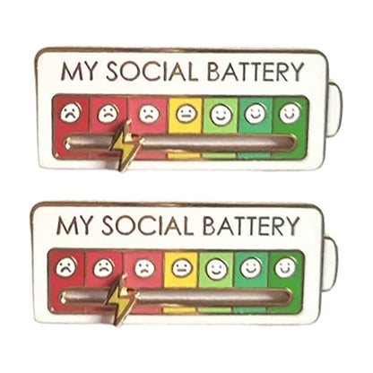 Colorful Mood Indicator Pin Badge