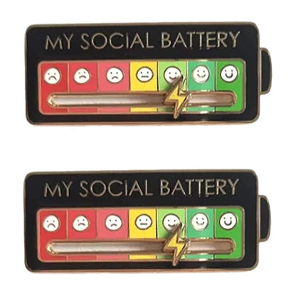 Colorful Mood Indicator Pin Badge