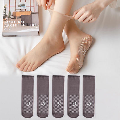 Befez | Thin, Grip Crystal Ankle Socks