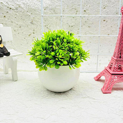 Small Round Fake Indoor Plant Pot