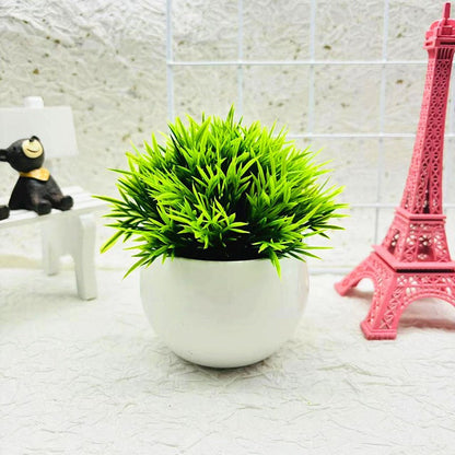 Small Round Fake Indoor Plant Pot
