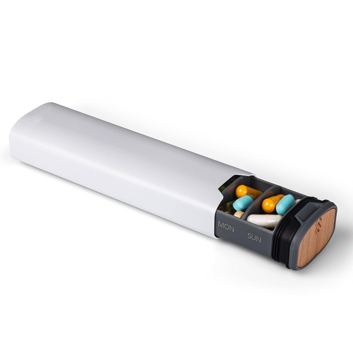 Compact Travel Water Resistant Pill Box