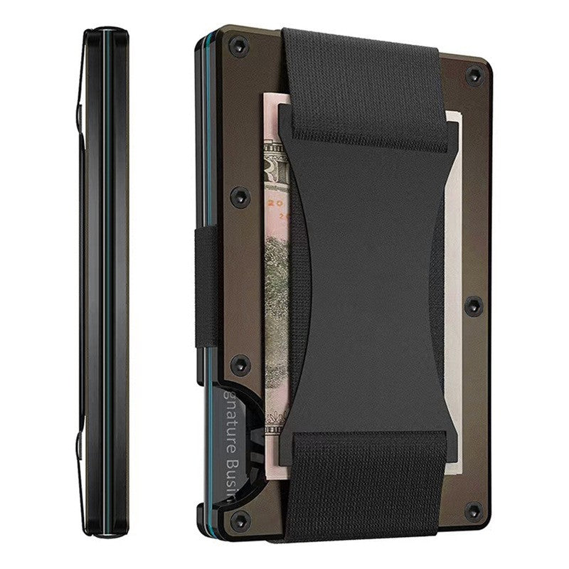 Secure Clip-on Metal Wallet Card Protector
