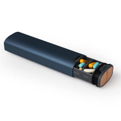 Compact Travel Water Resistant Pill Box