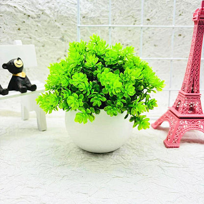 Small Round Fake Indoor Plant Pot