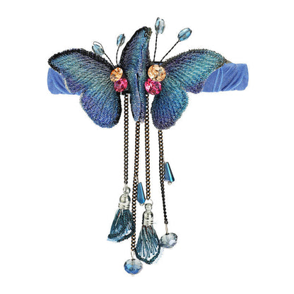 Colorful Butterfly Hairpin with Tassels