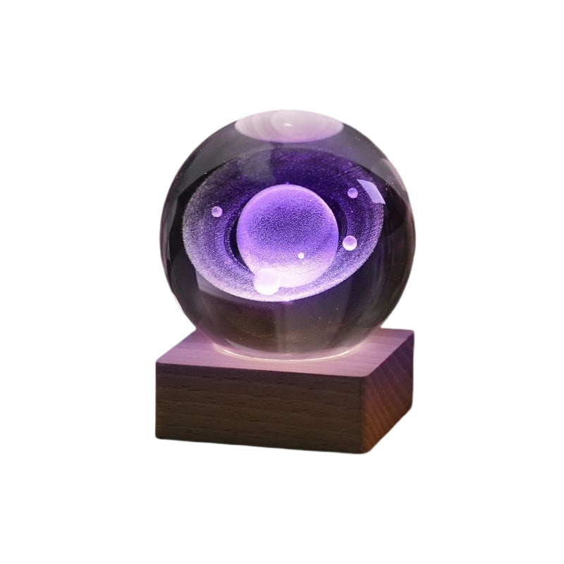 Colorful Cosmos Glass Ball Table Lamp