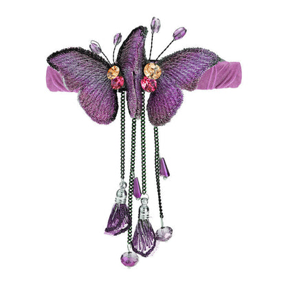 Colorful Butterfly Hairpin with Tassels