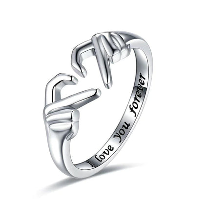 Lovely Heart Shaped Hug Ring