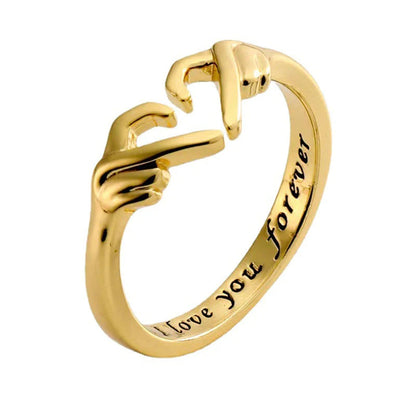 Lovely Heart Shaped Hug Ring