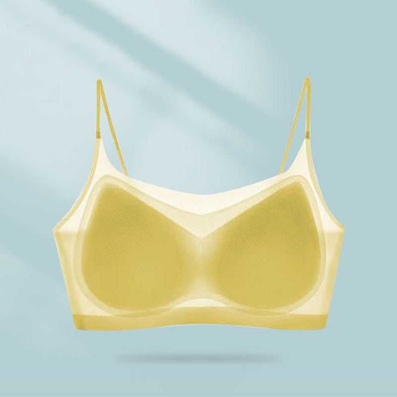 Slim Cooling Bra Made of Breathable Silk