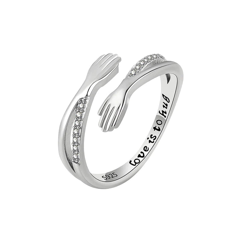 Lovely Heart Shaped Hug Ring
