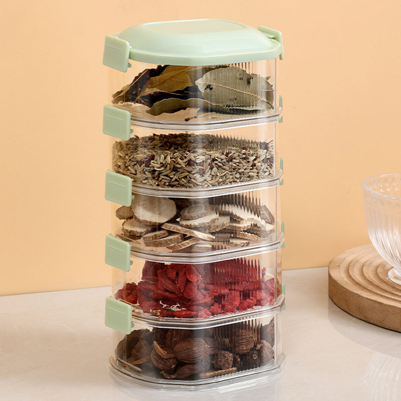 Spice Organizer Multi Compartment Storage Container