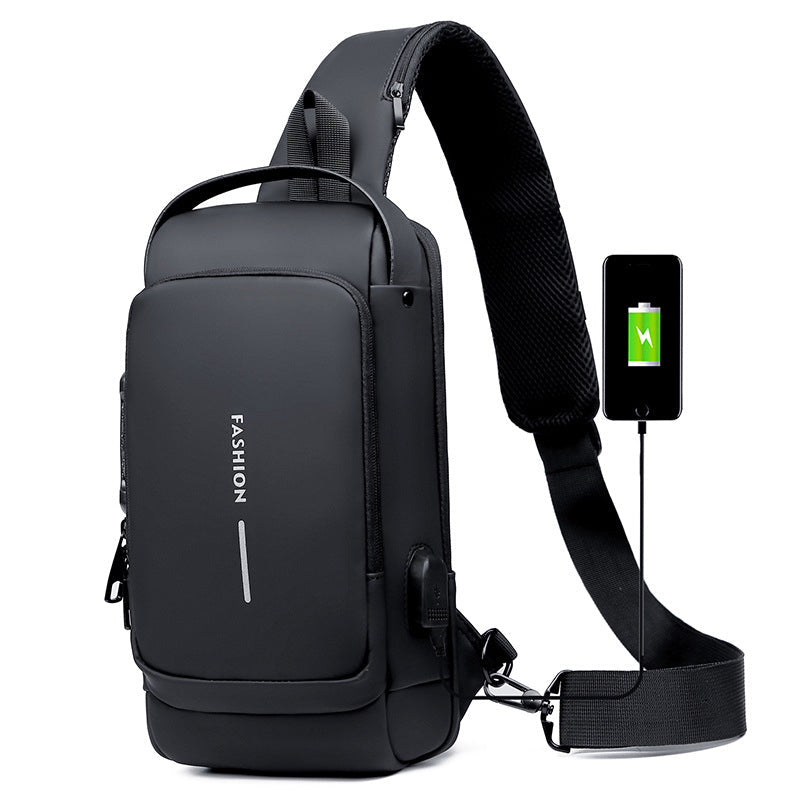 Secure USB Crossbody Sling Travel Bag