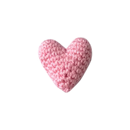 Cute Handmade Crochet Heart Pocket Token