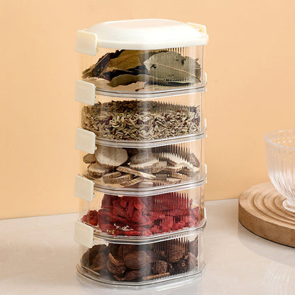 Spice Organizer Multi Compartment Storage Container