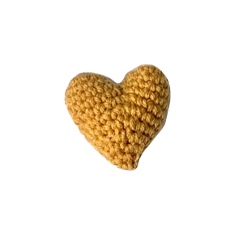 Cute Handmade Crochet Heart Pocket Token