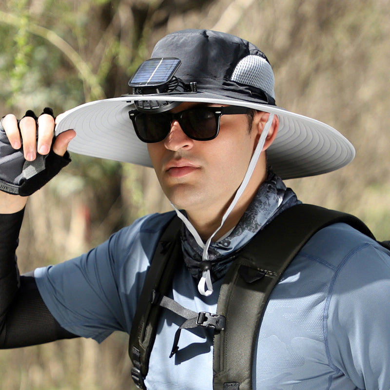 Waterproof Outdoor Fishing Cap with Solar Fan - Befez