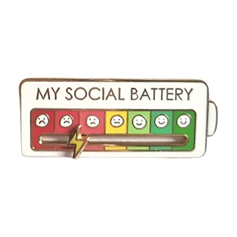 Colorful Mood Indicator Pin Badge