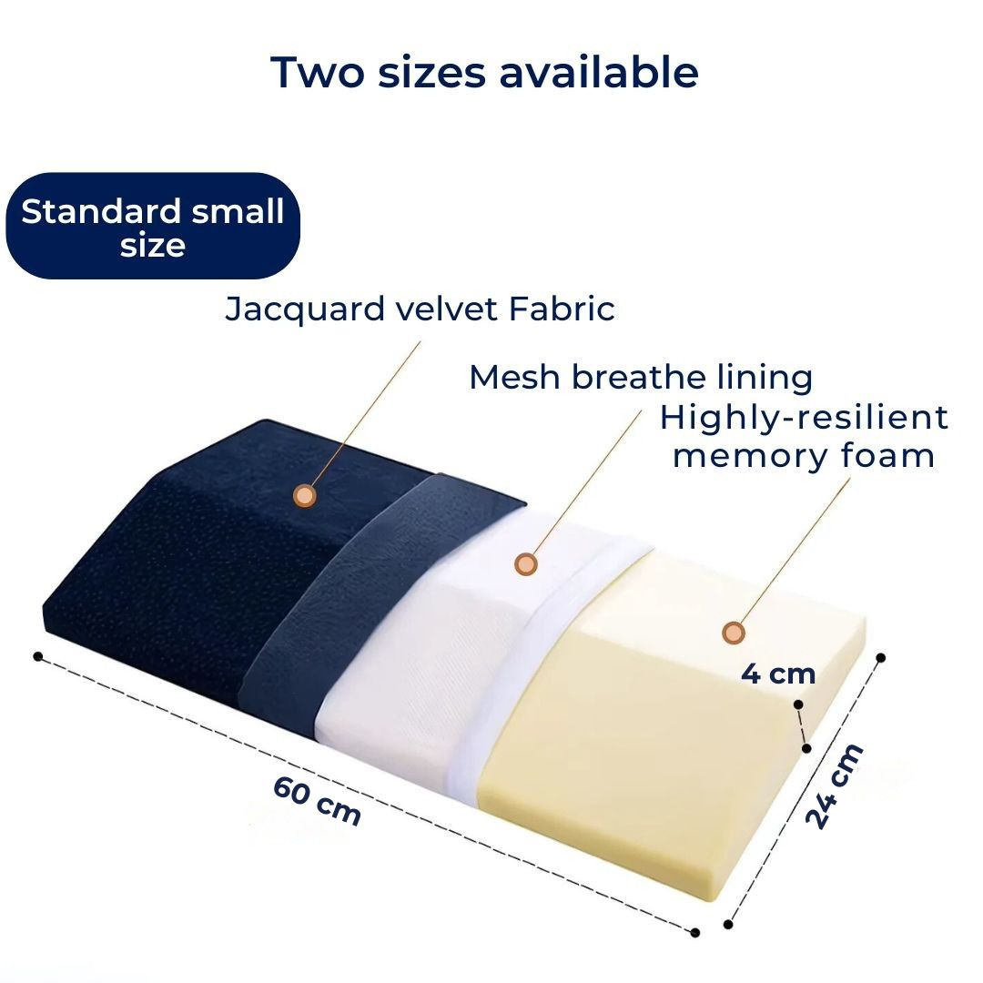 Contour Back Support Pillow for Sleep Relief