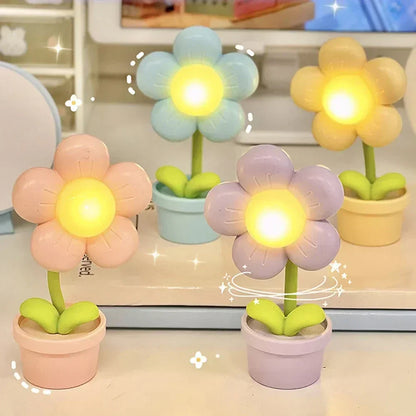 Serene Floral Desk Lamp