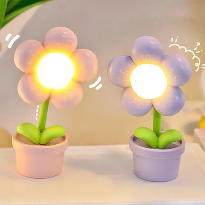 Serene Floral Desk Lamp