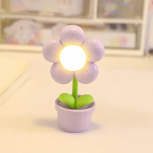 Serene Floral Desk Lamp