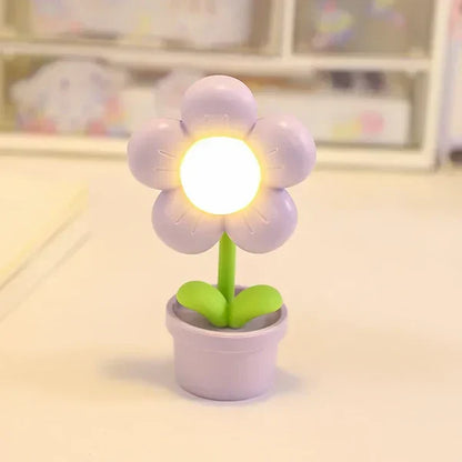 Serene Floral Desk Lamp