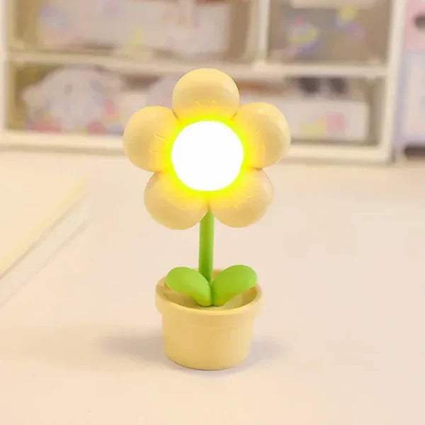Serene Floral Desk Lamp