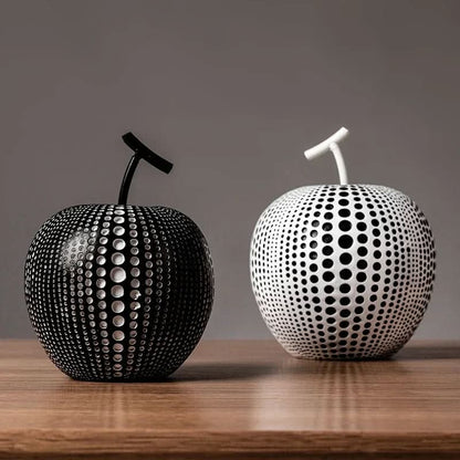 Cute Polka Dot Apple Home Decor Figurine