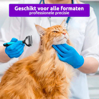 EasyGroom Dual Sided Pet Grooming Brush Tool - Befez