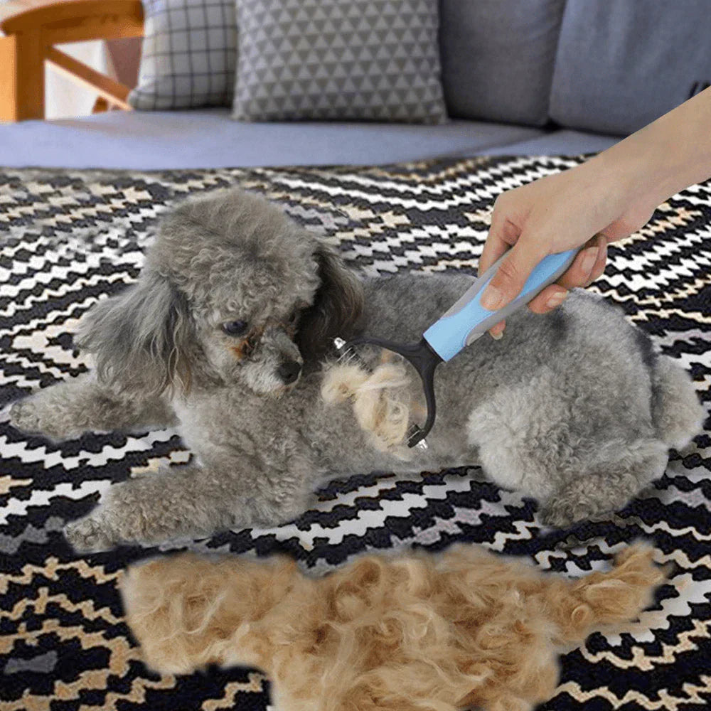 EasyGroom Dual Sided Pet Grooming Brush Tool