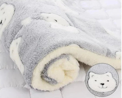 Cozy Plush Kitten Throw Blanket