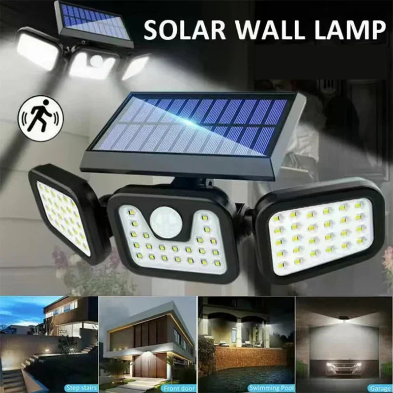 Outdoor Solar Powered Wall Light