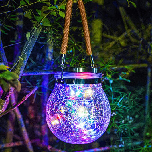 Rustic Solar Jar Table Lamp - Befez