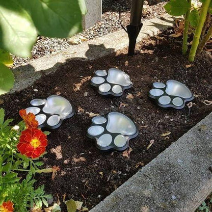 Adorable Pet Footprint Yard Lights