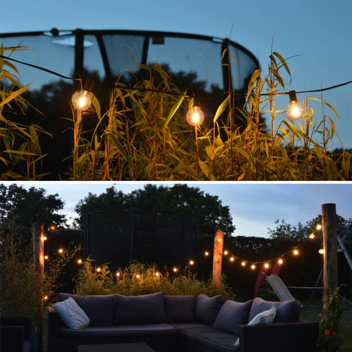 Outdoor LED Solar String Lanterns Deluxe
