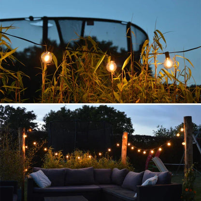 Outdoor LED Solar String Lanterns Deluxe