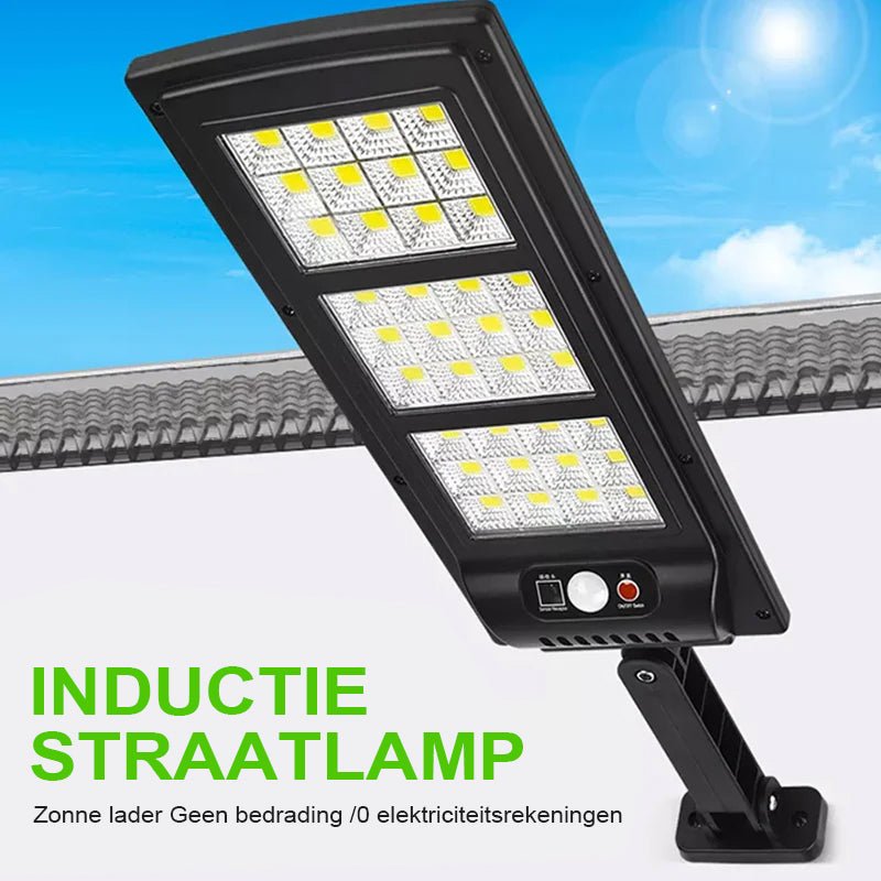 Solar Powered Motion Sensor Outdoor LED Lamp