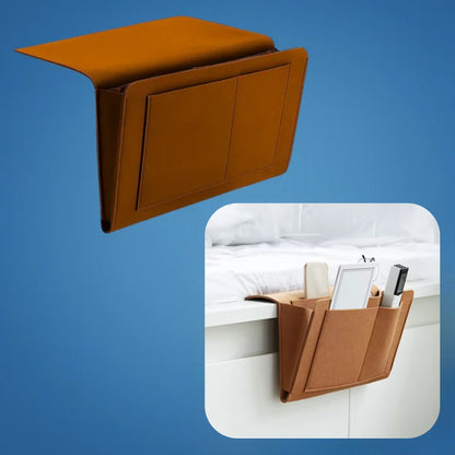 Compact Nightstand with Sturdy Felt Storage Organizer