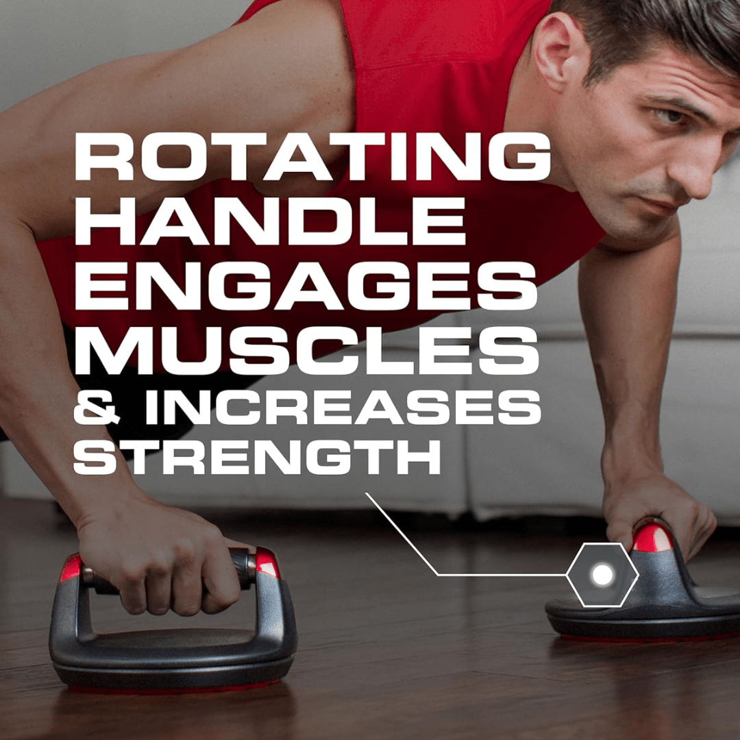 Rotating Push Up Handles with Wrist Support