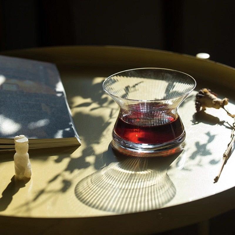 Unique Spinning Whiskey Glass