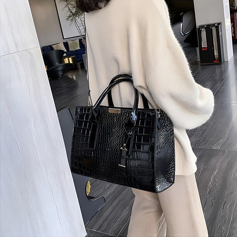Luxury Crocodile Pattern Tote Bag