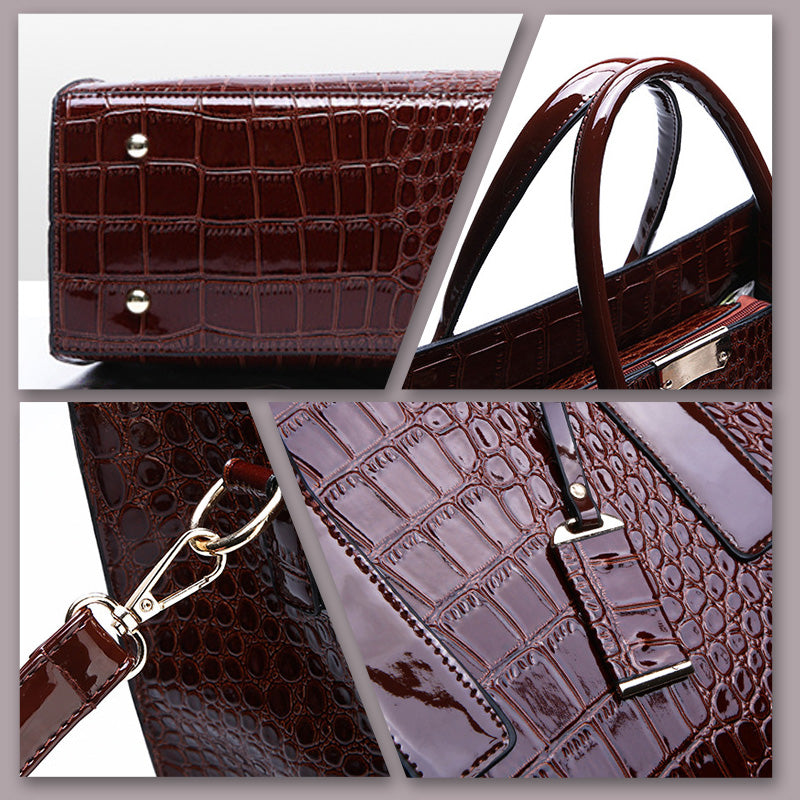 Luxury Crocodile Pattern Tote Bag