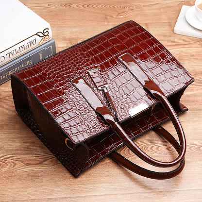 Luxury Crocodile Pattern Tote Bag