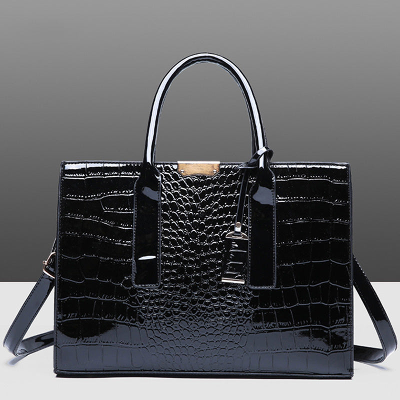 Luxury Crocodile Pattern Tote Bag