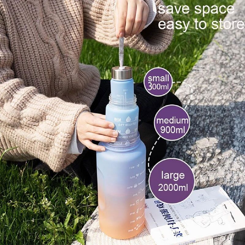 Inspiring 3-in-1 Hydration Water Bottle