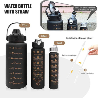 Inspiring 3-in-1 Hydration Water Bottle