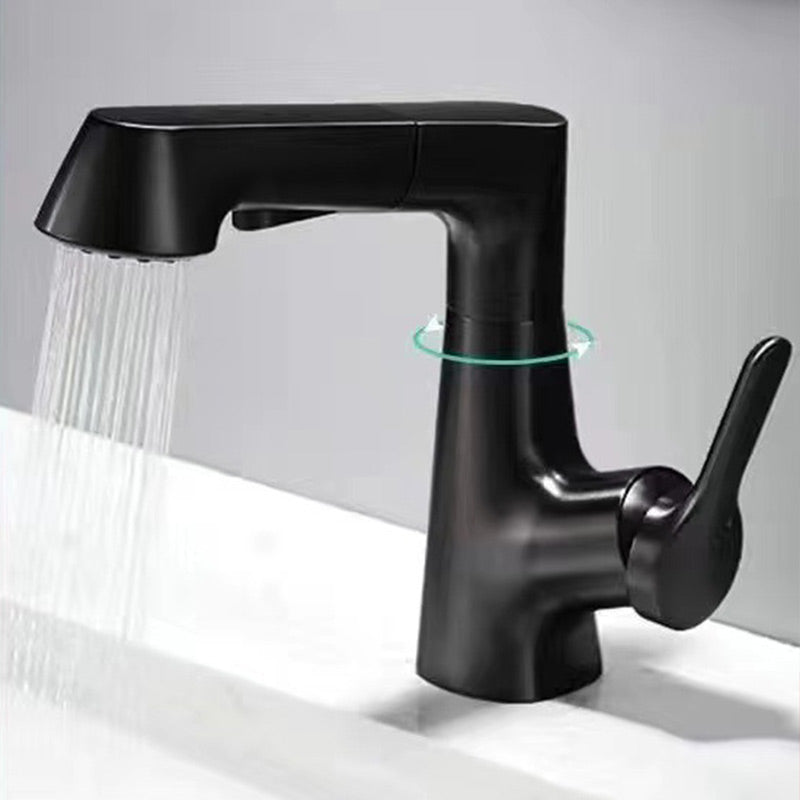 Modern Single Handle Kitchen Faucet with Spray Nozzle